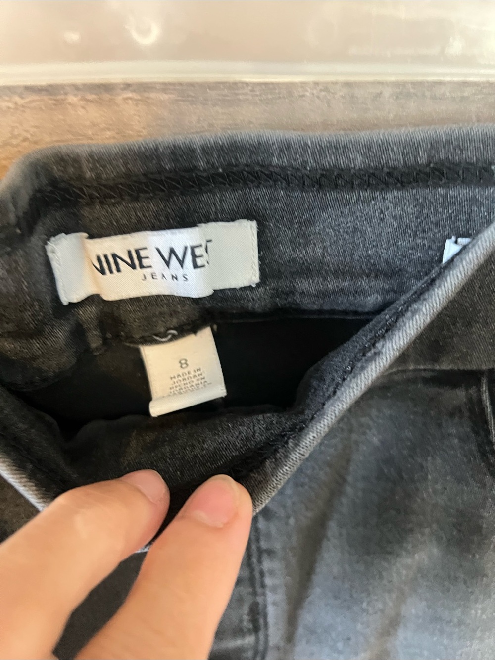 Nine West Dark Gray Stretch Jeans